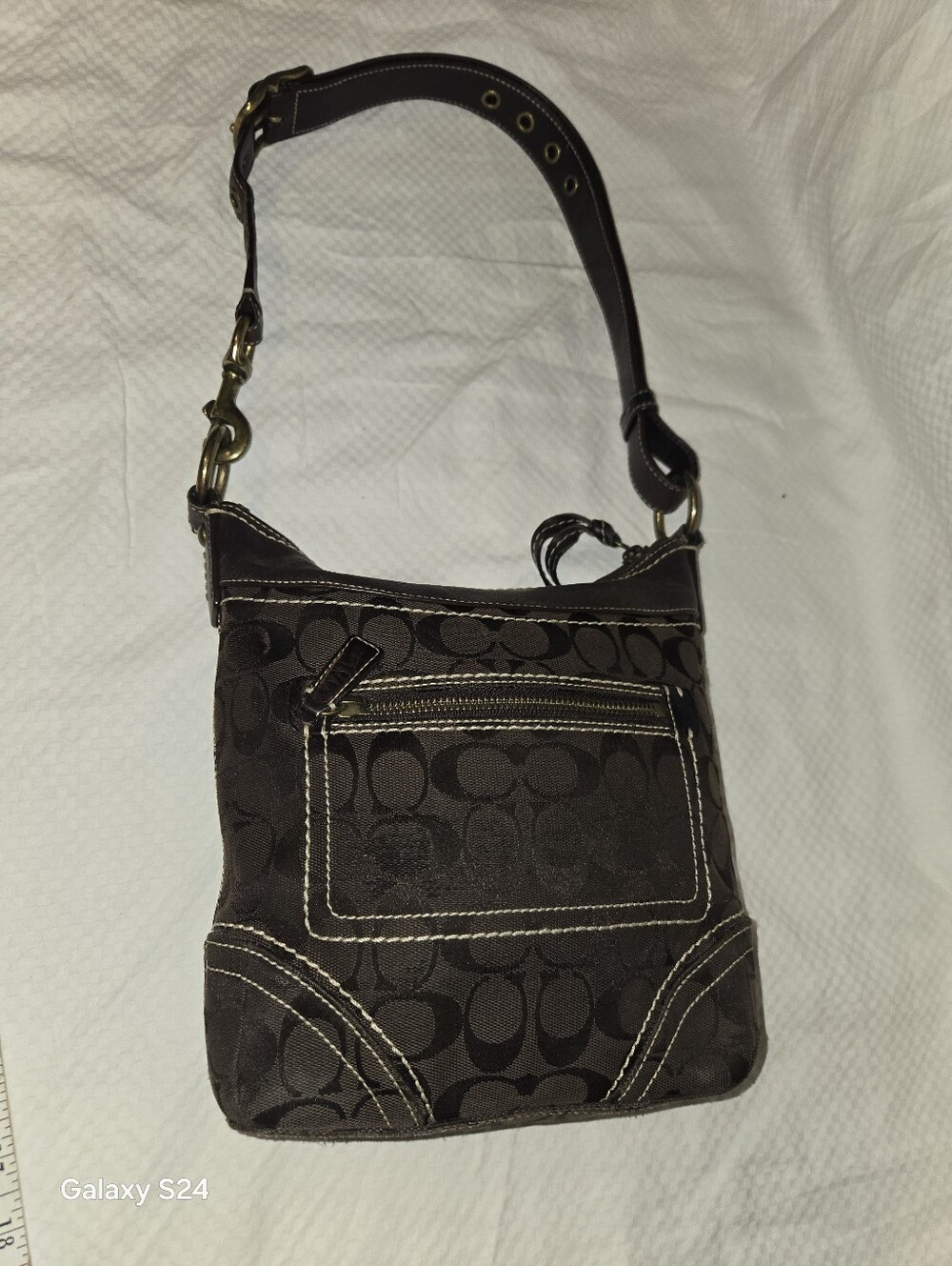 VINTAGE COACH Brown  BAG - Picture 16 of 17